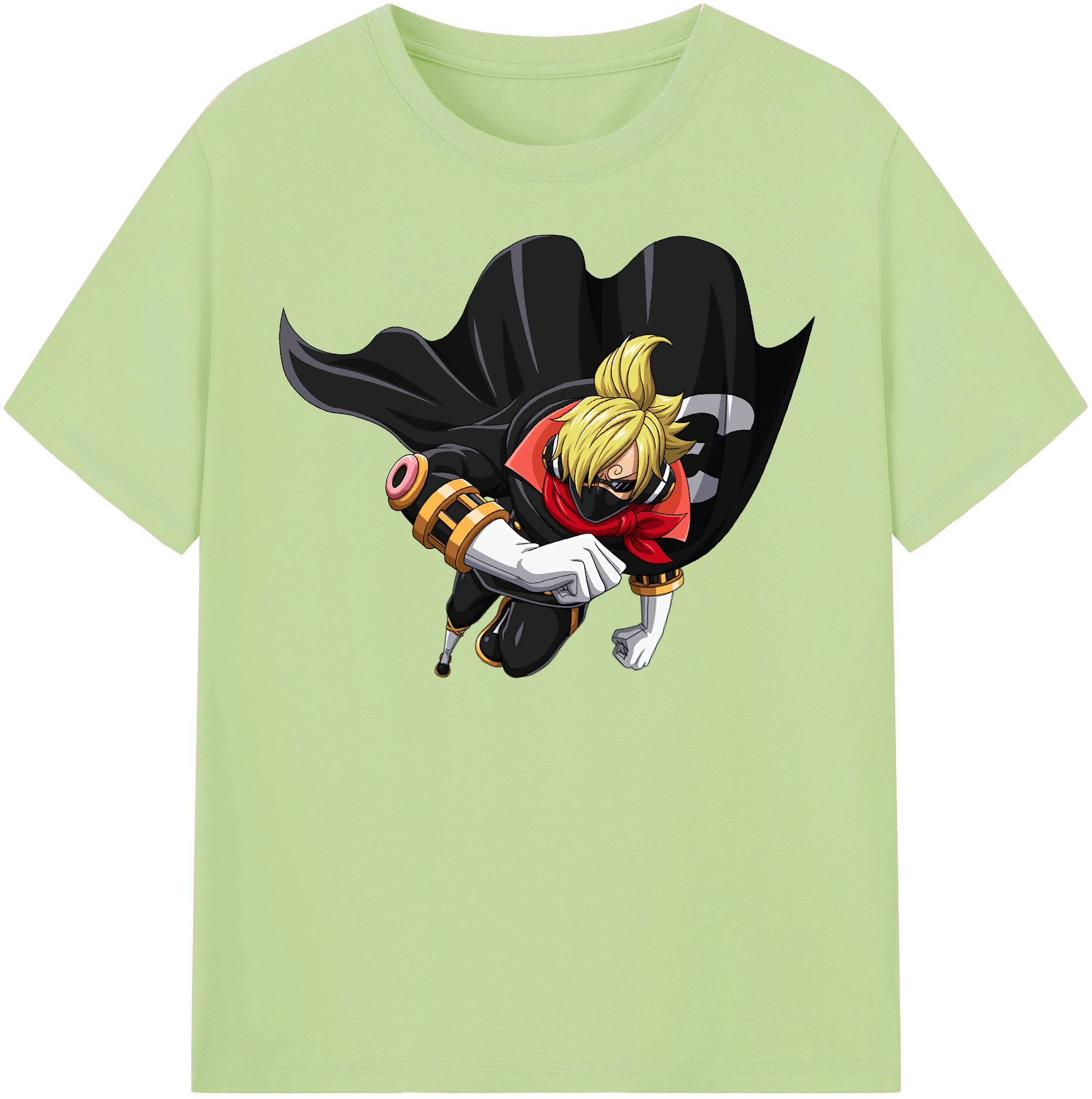 ワンピース サンジ ONE PIECE Sanji 綿100％半袖Tシャツ（フロントプリント）